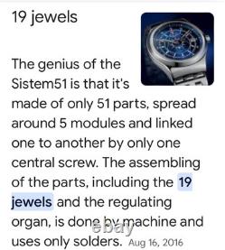 Limited SWATCH SISTEM 51 BLUE Automatic Watch Vintage New Old Stock 2013 SUTS401