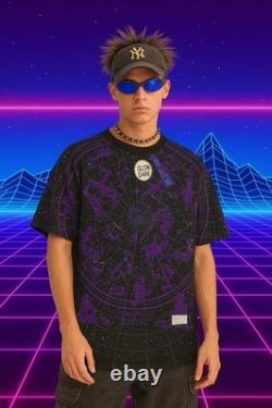 Liquid Blue Constellation Astrology All Over Print LRG NEW OLD STOCK 1993