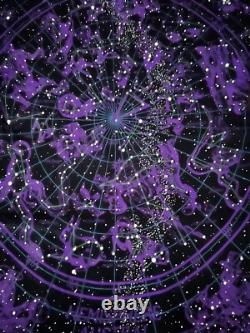 Liquid Blue Constellation Astrology All Over Print LRG NEW OLD STOCK 1993