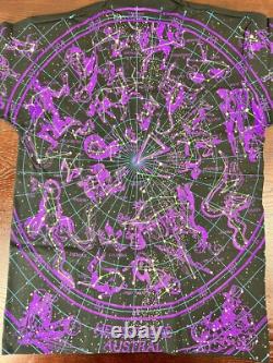 Liquid Blue Constellation Astrology All Over Print LRG NEW OLD STOCK 1993