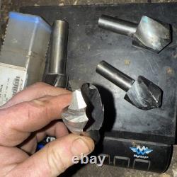 Lot Of 4 Xl New Old Stock Solid Carbide Drill Bits 1.1 -1.3125 Diam Destiny Tool