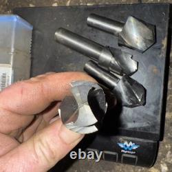 Lot Of 4 Xl New Old Stock Solid Carbide Drill Bits 1.1 -1.3125 Diam Destiny Tool