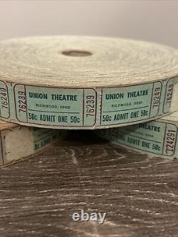 Lot Of Vintage Movie Theater Tickets Union Theatre New Old Stock Rare