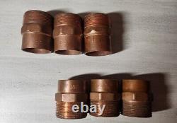 Lot of 1.5 Inch Copper Fittings New Old Stock