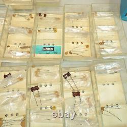 Lot of Capacitors & Electronic Components Electrolytic PVC Ceramic New Old Stock