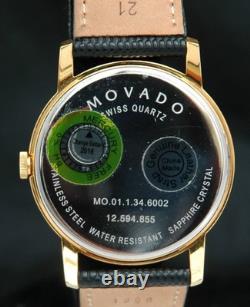MOVADO x McDonalds Museum Quartz GOLD Mens WATCH 39mm 2100005 New Old Stock RARE