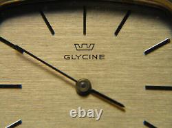 Man's Beautiful Vintage Gylcine Wrist Watch NOS L@@K E98