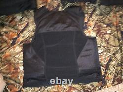 Medium Body Armor Bullet Proof Vest With Plates / panels level II NOS great