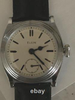 Men's Elgin watch totally rebuilt with NOS Elgin case, dial and hands