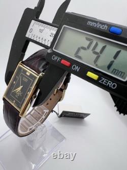 Men's Vintage New Old Stock Gold Tone Citizen Tank M2K Watch Classy Preppy
