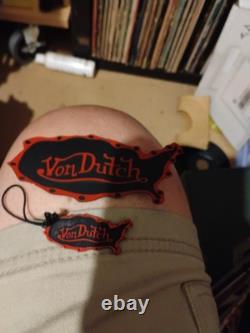 Men's Von Dutch Watch Silicone Strap With Pouch Bag New Old Stock