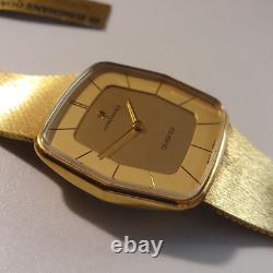 Men's Watch Vintage'Junghans' German Antik Gold'New Old Stock'Germany 1970