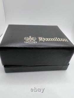 Mens New Old Stock Hamilton Masterpiece Tank Gold Tone Sikorsky employee watch
