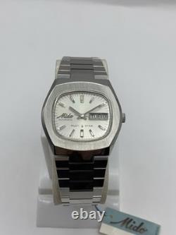 Mido Multi Star Automatic N. O. S (New Old Stock) Silver Dial Day-Date Display