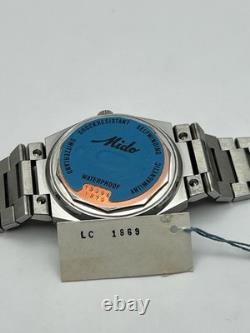 Mido Multi Star Automatic N. O. S (New Old Stock) Silver Dial Day-Date Display