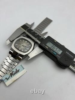 Mido Multi Star Automatic N. O. S (New Old Stock)Smoke Gary Dial Day-Date Display