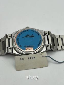 Mido Multi Star Automatic N. O. S (New Old Stock)Smoke Gary Dial Day-Date Display