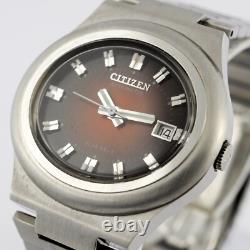 Mint Nos Vintage Citizen Automatic Date Gradient Dial Gents Watch Made In Japan