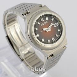 Mint Nos Vintage Citizen Automatic Date Gradient Dial Gents Watch Made In Japan