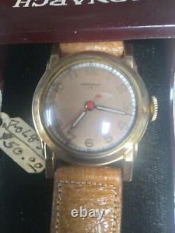 Monarch 17 Watch, 1950s NEW OLD STOCK, Running, In Original Bakelite Box