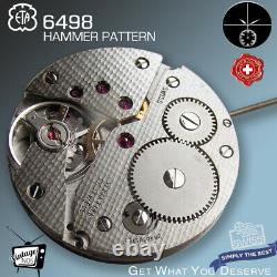 Movement Eta Unitas 6498, Hammer Pattern, Nos, Small Second 6h