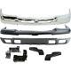 NEW Chrome Steel Front Bumper Kit For 2003-2007 Chevy Silverado 2500HD 3500