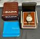 NEW NOS vtg 1970s BULOVA N6 Men's AUTOMATIC 17j DUCHESS 10k Calendar Watch + BOX