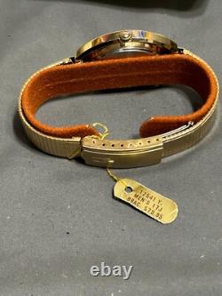 NEW NOS vtg 1970s BULOVA N6 Men's AUTOMATIC 17j DUCHESS 10k Calendar Watch + BOX