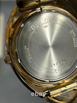 NEW NOS vtg 1970s BULOVA N6 Men's AUTOMATIC 17j DUCHESS 10k Calendar Watch + BOX