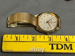 NEW NOS vtg 1970s BULOVA N6 Men's AUTOMATIC 17j DUCHESS 10k Calendar Watch + BOX