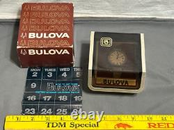 NEW NOS vtg 1970s BULOVA N6 Men's AUTOMATIC 17j DUCHESS 10k Calendar Watch + BOX