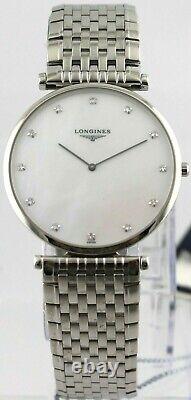 NEW OLD STOCK Longines LA Grande Classique L4.766.4.87.6 Diamond Pearl Men Watch