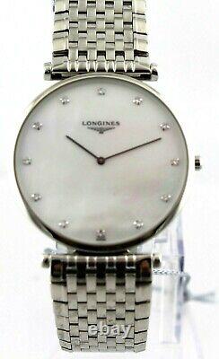 NEW OLD STOCK Longines LA Grande Classique L4.766.4.87.6 Diamond Pearl Men Watch