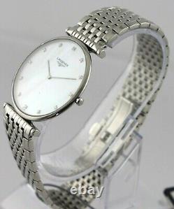 NEW OLD STOCK Longines LA Grande Classique L4.766.4.87.6 Diamond Pearl Men Watch