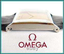 NEW OLD STOCK Omega DeVille 111.053, Cal. 620 UNUSUAL Art Deco GOLDEN DIAL