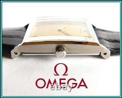 NEW OLD STOCK Omega DeVille 111.053, Cal. 620 UNUSUAL Art Deco GOLDEN DIAL