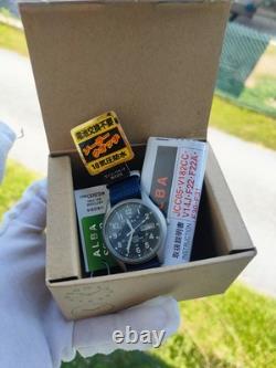 NEW OLD STOCK Vintage Seiko Alba V158-0AX0 SOLAR MILITARY WATCH (1990s) RARE