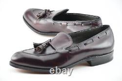 NEW OLD STOCK w BOX FOOTJOY CLASSICS 11.5D BURGUNDY CALF TASSEL LOAFERS SHOES