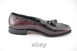 NEW OLD STOCK w BOX FOOTJOY CLASSICS 11.5D BURGUNDY CALF TASSEL LOAFERS SHOES