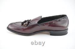 NEW OLD STOCK w BOX FOOTJOY CLASSICS 11.5D BURGUNDY CALF TASSEL LOAFERS SHOES