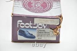 NEW OLD STOCK w BOX FOOTJOY CLASSICS 11.5D BURGUNDY CALF TASSEL LOAFERS SHOES