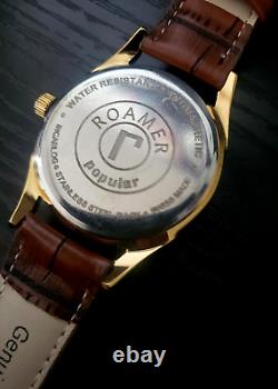 NEW OLD Stock Roamer AM017 Mechanical Men's VINTAGE Swiss Watch BEAUTIFUL