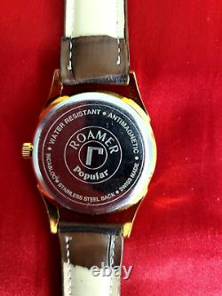 NEW OLD Stock Roamer AM017 Mechanical Men's VINTAGE Swiss Watch BEAUTIFUL