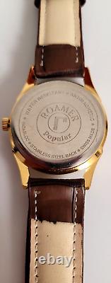 NEW OLD Stock Roamer AM017 Mechanical Men's VINTAGE Swiss Watch BEAUTIFUL