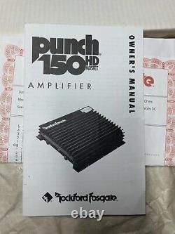 NEW Old School Rockford Fosgate Punch 150 2 channel amplifier, rare, NOS, NIB, USA