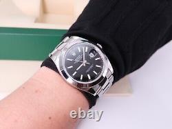 NEW Old Stock 2022 ROLEX Datejust 41MM 126300 Stainless Steel Oyster BLACK Dial