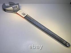 NEW Old Stock USA Made 24 CRESCENT Chrome 2-7/16 cap. Adjustable Wrench AC124