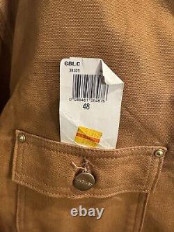 NEW Old stock carhartt Brown Duck Blanket Lined Jacket, 6BLC, USA, Size 48 XL