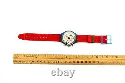 NEW Swatch Chrono Watch JFK SCN103 with Case & Papers 1992 NOS New Battery Vintage