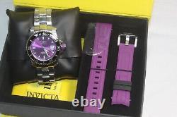 NEW old STOCK! Invicta Diving auto Purple w 2 Two Bands divers watch